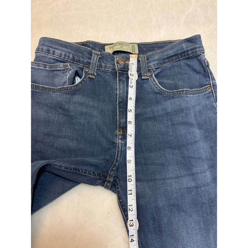 Wrangler Slim Straight Dark Wash Denim Jeans Flex‎ Waist 28x32